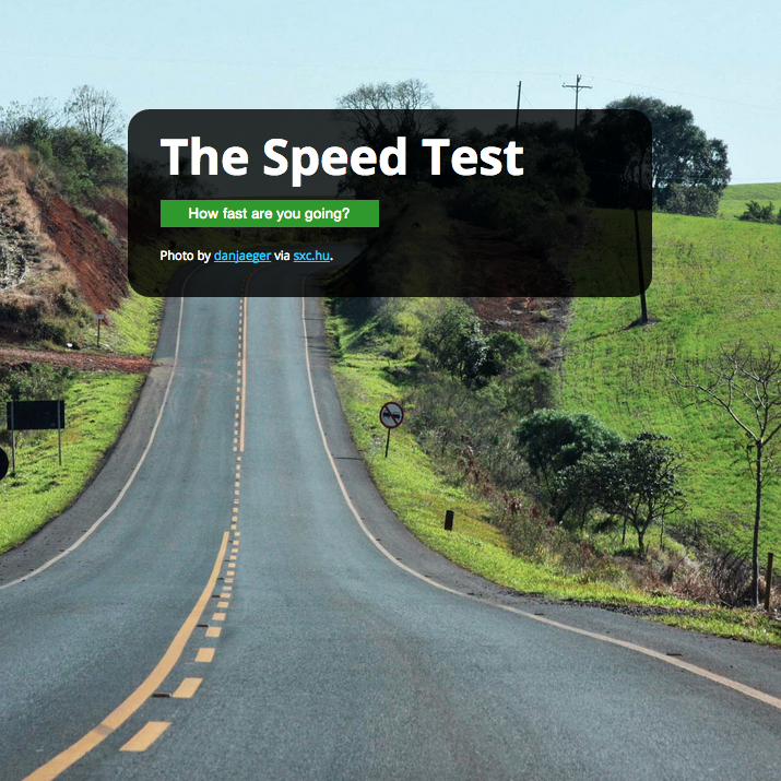 Speed Test Javascript project